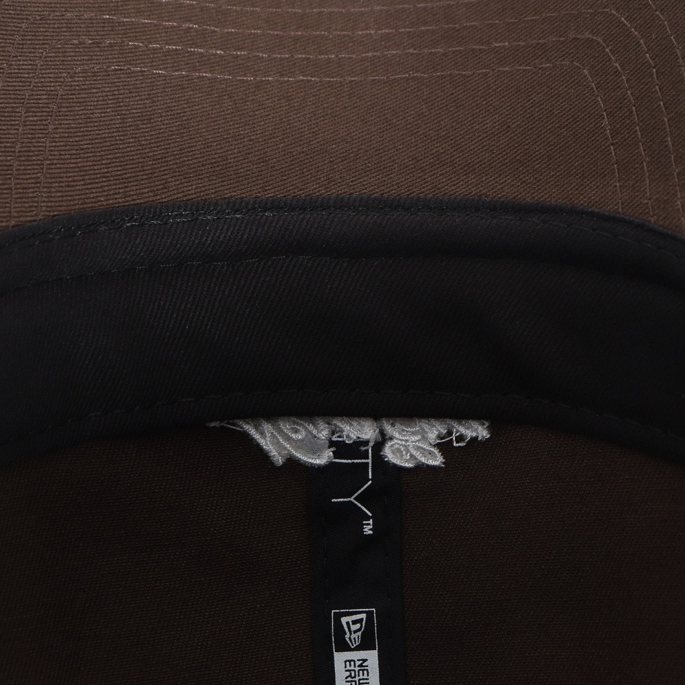 ニューエラ（NEW ERA）（メンズ、レディース）帽子 キャップ 9TWENTY スクリプトロゴ ウォッシュドコットン ウォルナット×ホワイト 14525125 57cm-61cm