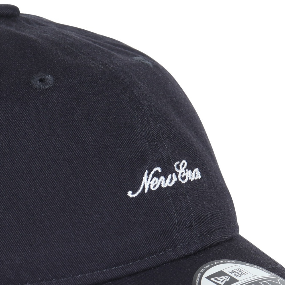 ニューエラ（NEW ERA）（メンズ、レディース）帽子 キャップ 9TWENTY スクリプトロゴ ウォッシュドコットン ネイビー×ホワイト 14525126 57cm-61cm