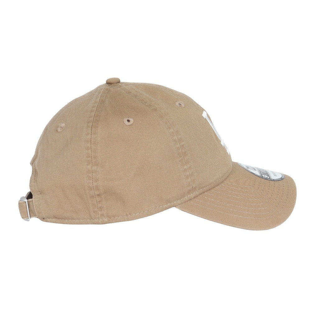 ニューエラ（NEW ERA）（メンズ、レディース）キャップ 9TWENTY ロサンゼルス ドジャース ウォッシュドコットン カーキ×ホワイト 14525135 帽子 Mサイズ