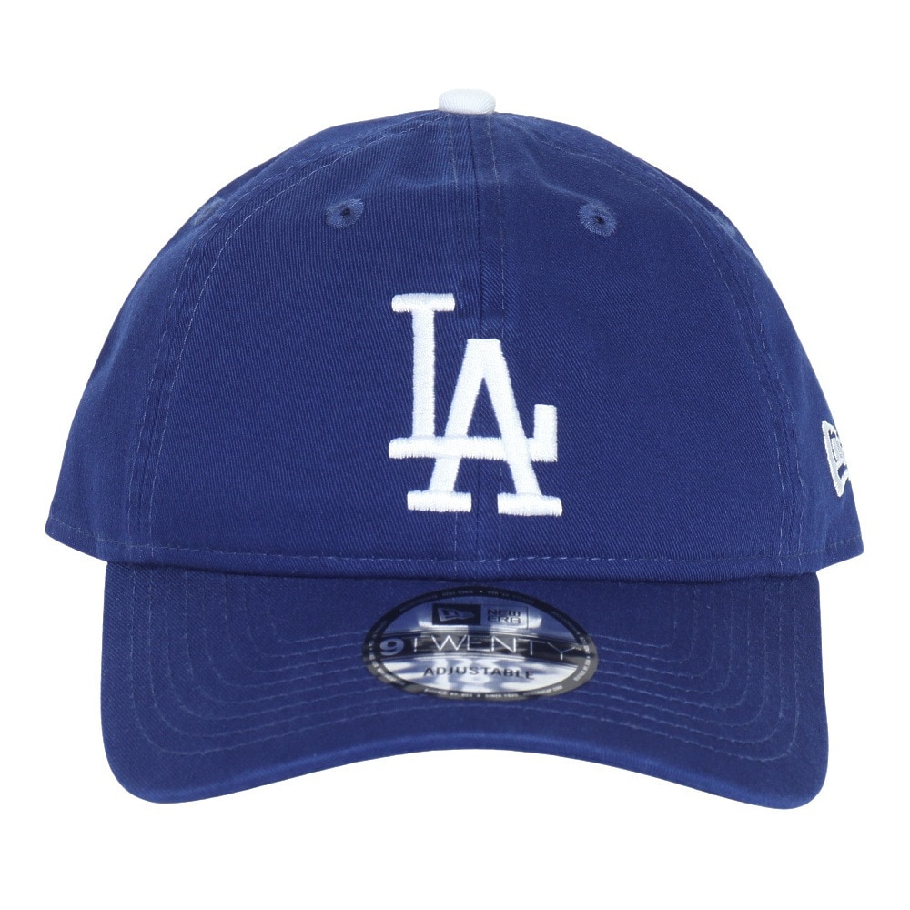 ニューエラ（NEW ERA）（メンズ、レディース）キャップ 9TWENTY ロサンゼルス ドジャース ウォッシュドコットン ダークロイヤル×ホワイト 14525136 帽子 Mサイズ