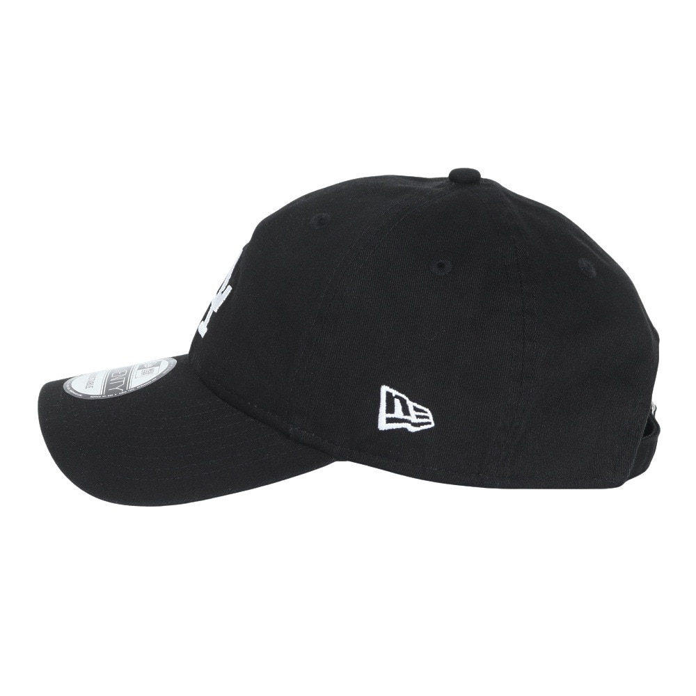 ニューエラ（NEW ERA）（メンズ、レディース）キャップ 9TWENTY ロサンゼルス ドジャース ウォッシュドコットン ブラック×ホワイト 14525137 帽子 Mサイズ