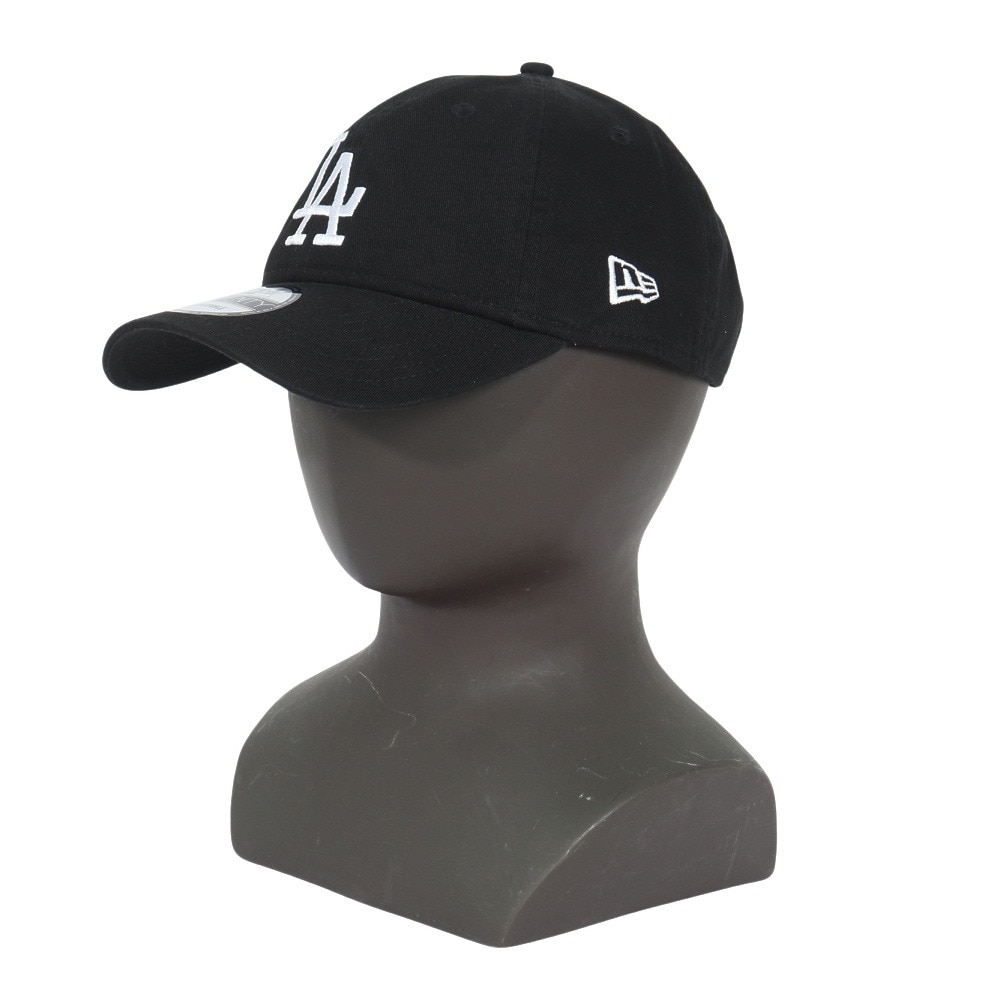 ニューエラ（NEW ERA）（メンズ、レディース）キャップ 9TWENTY ロサンゼルス ドジャース ウォッシュドコットン ブラック×ホワイト 14525137 帽子 Mサイズ