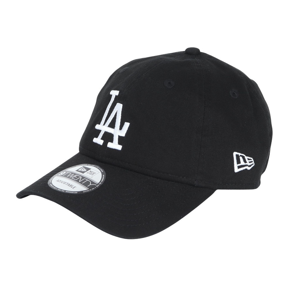 ニューエラ（NEW ERA）（メンズ、レディース）キャップ 9TWENTY ロサンゼルス ドジャース ウォッシュドコットン ブラック×ホワイト 14525137 帽子 Mサイズ
