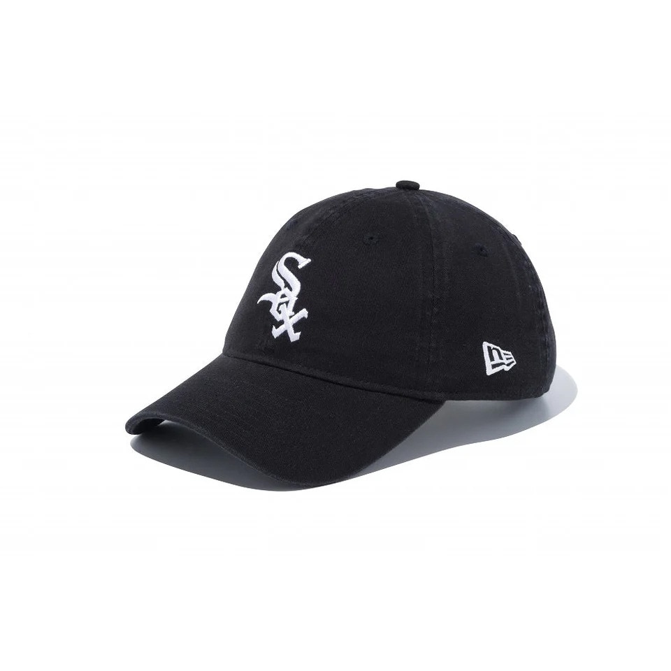 ニューエラ（NEW ERA）（メンズ、レディース）帽子 9TWENTY シカゴ・ホワイトソックス ウォッシュドコットン キャップ 14525139 57-61cm 黒