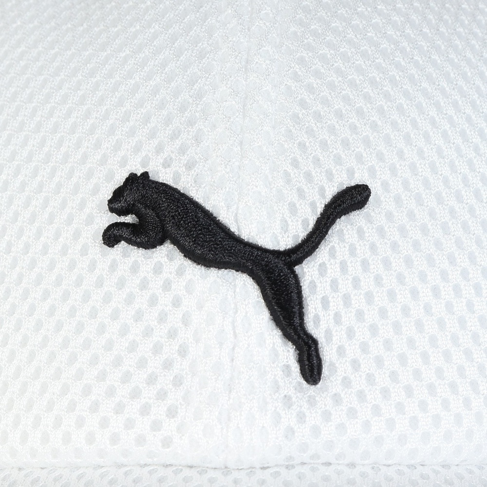 プーマ（PUMA）（メンズ、レディース）帽子 トレーニング メッシュ アジアフィット キャップ 白 02657103 プーマキャット エアメッシュ 吸汗速乾 汗止めバンド