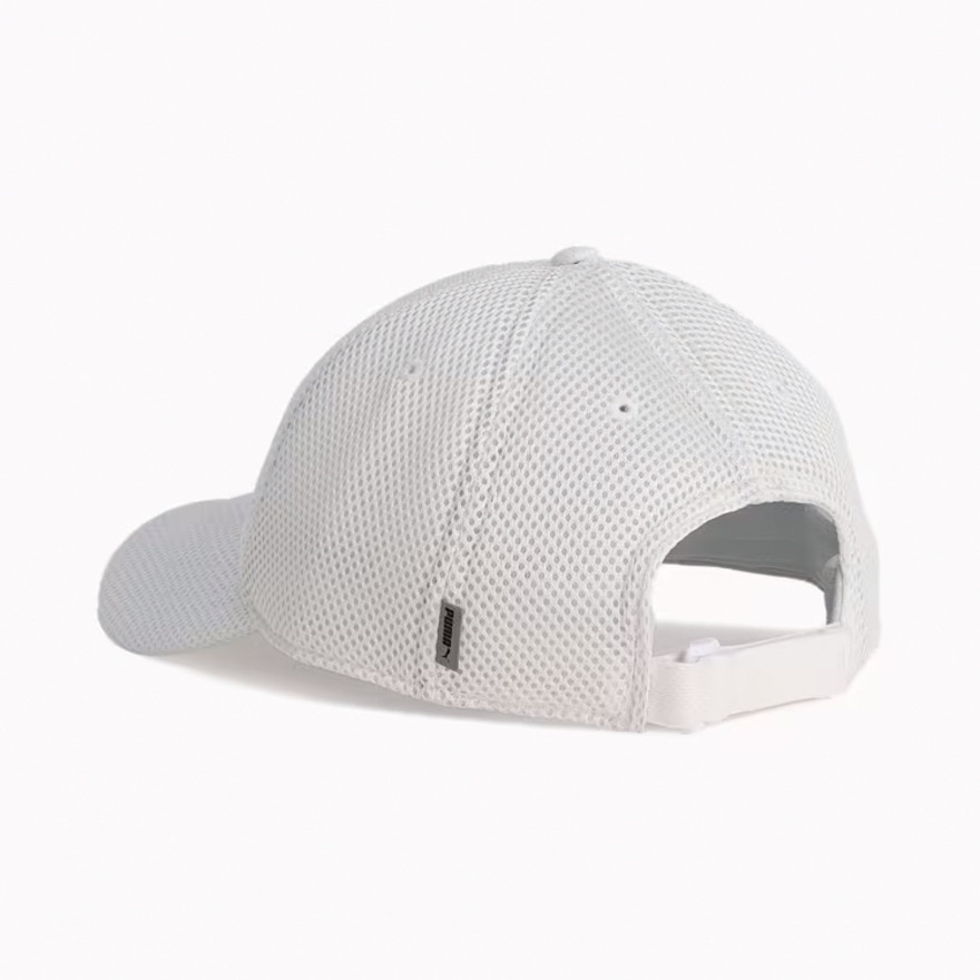 プーマ（PUMA）（メンズ、レディース）帽子 トレーニング メッシュ アジアフィット キャップ 白 02657103 プーマキャット エアメッシュ 吸汗速乾 汗止めバンド