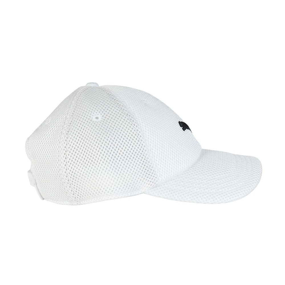 プーマ（PUMA）（メンズ、レディース）帽子 トレーニング メッシュ アジアフィット キャップ 白 02657103 プーマキャット エアメッシュ 吸汗速乾 汗止めバンド