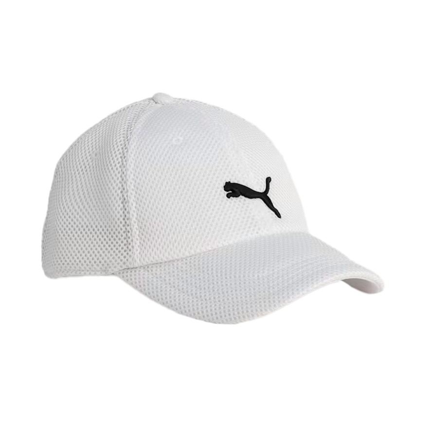プーマ（PUMA）（メンズ、レディース）帽子 トレーニング メッシュ アジアフィット キャップ 白 02657103 プーマキャット エアメッシュ 吸汗速乾 汗止めバンド