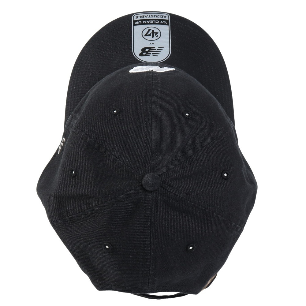 ニューバランス（new balance）（メンズ、レディース）帽子 47 Clean Up Hat キャップ 黒 LAH00151BK スポーツキャップ