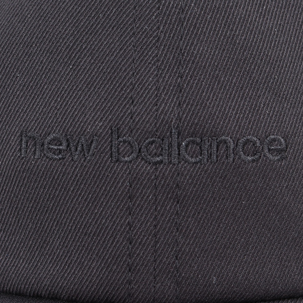 ニューバランス（new balance）（レディース）帽子 6パネルリニアロゴキャップ  黒 LAH51010BK ファッション おしゃれ スト系 カジュアル  シンプル