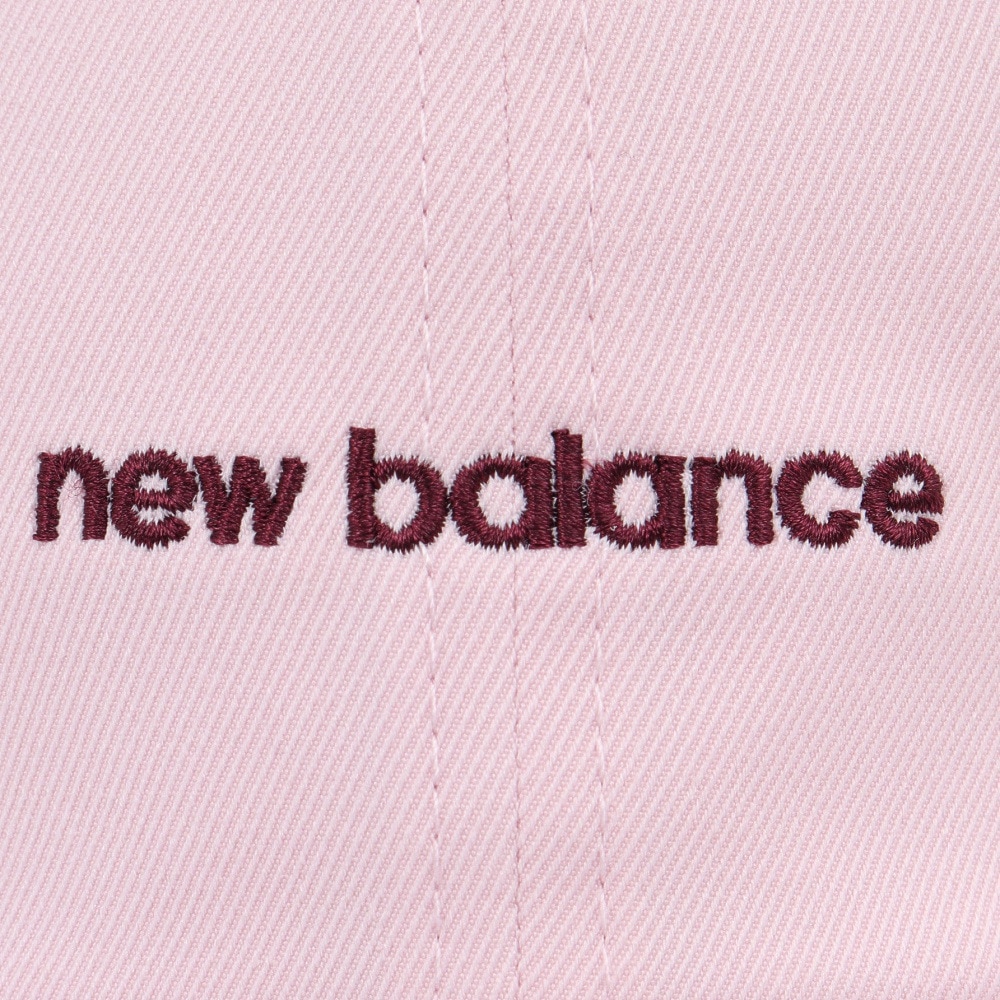 ニューバランス（new balance）（レディース）帽子 6パネルリニアロゴキャップ ピンク LAH51010RSG ファッション おしゃれ スト系 カジュアル シンプル