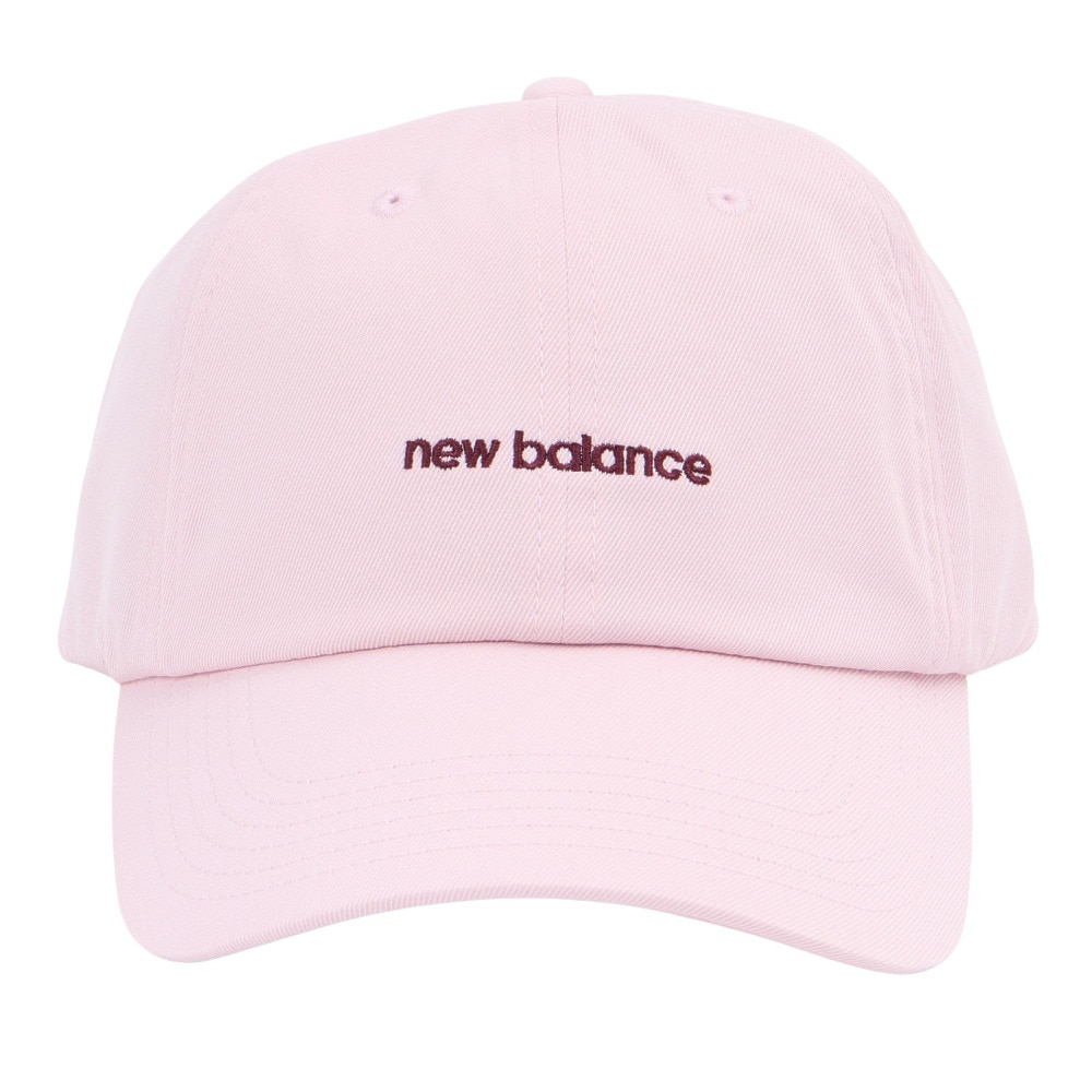 ニューバランス（new balance）（レディース）帽子 6パネルリニアロゴキャップ ピンク LAH51010RSG ファッション おしゃれ スト系 カジュアル シンプル