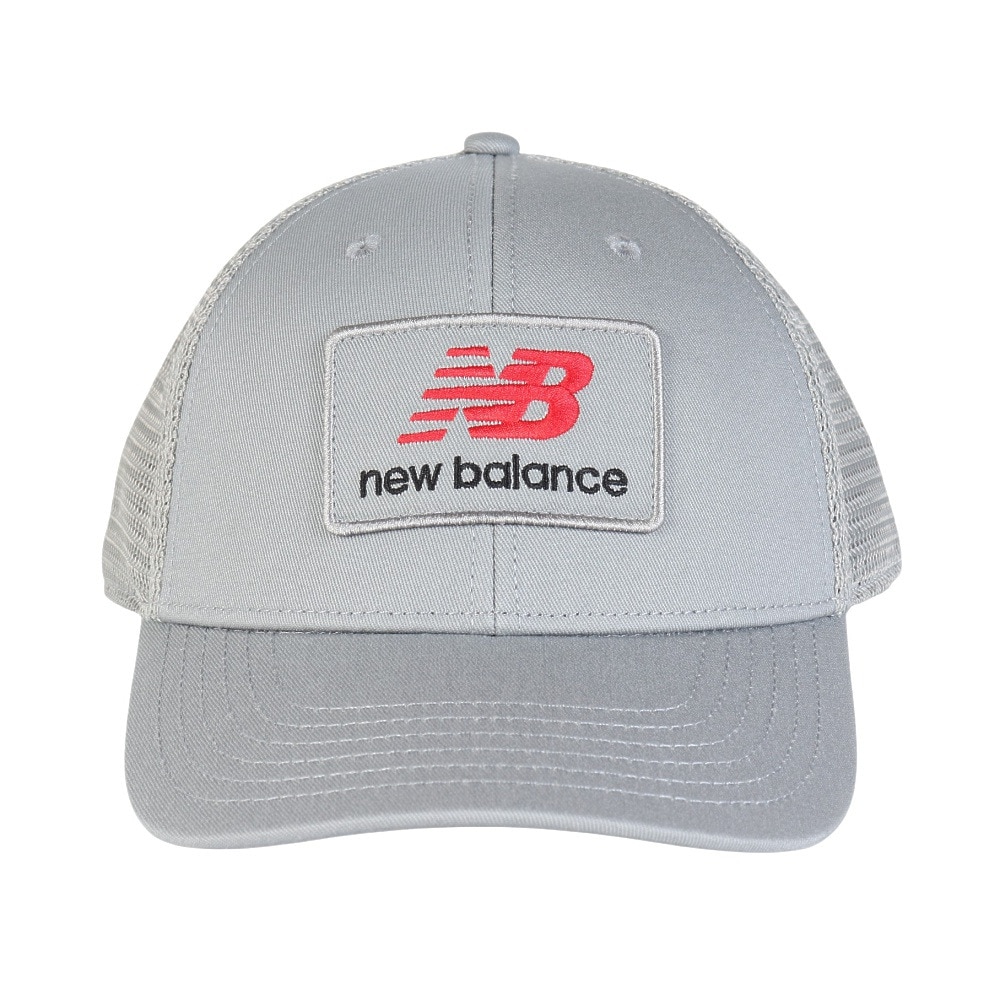 ニューバランス（new balance）（メンズ）帽子 キャップ スタックドロゴトラッカー グレー LAH51016SLA ファッション おしゃれ スト系 カジュアル メッシュ