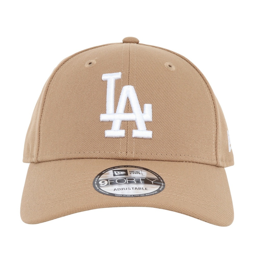 ニューエラ（NEW ERA）（メンズ、レディース）帽子 キャップ 940 ロサンゼルス・ドジャース 茶色 Mサイズ 14667907 シンプル カジュアル おしゃれ 旅行