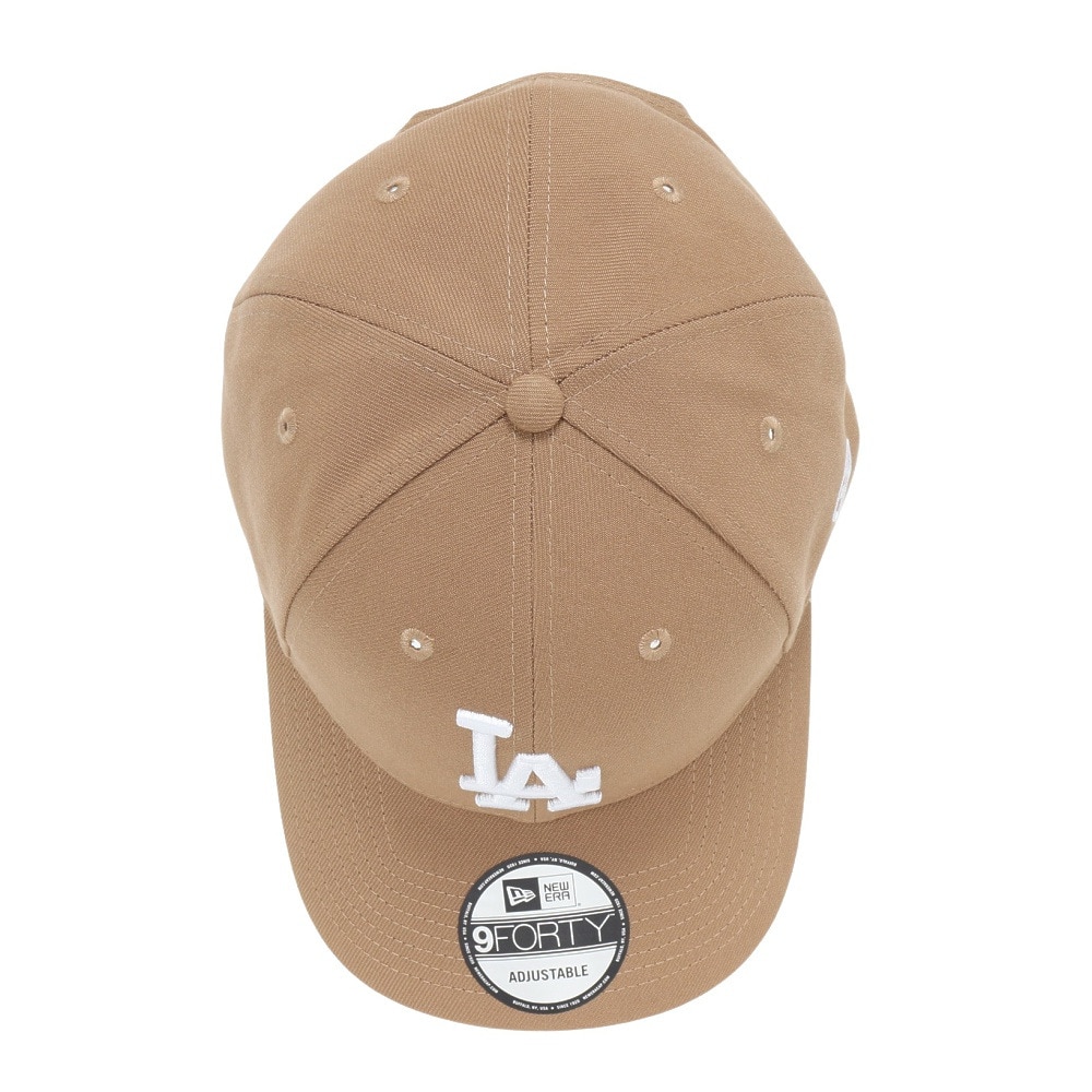 ニューエラ（NEW ERA）（メンズ、レディース）帽子 キャップ 940 ロサンゼルス・ドジャース 茶色 Mサイズ 14667907 シンプル カジュアル おしゃれ 旅行