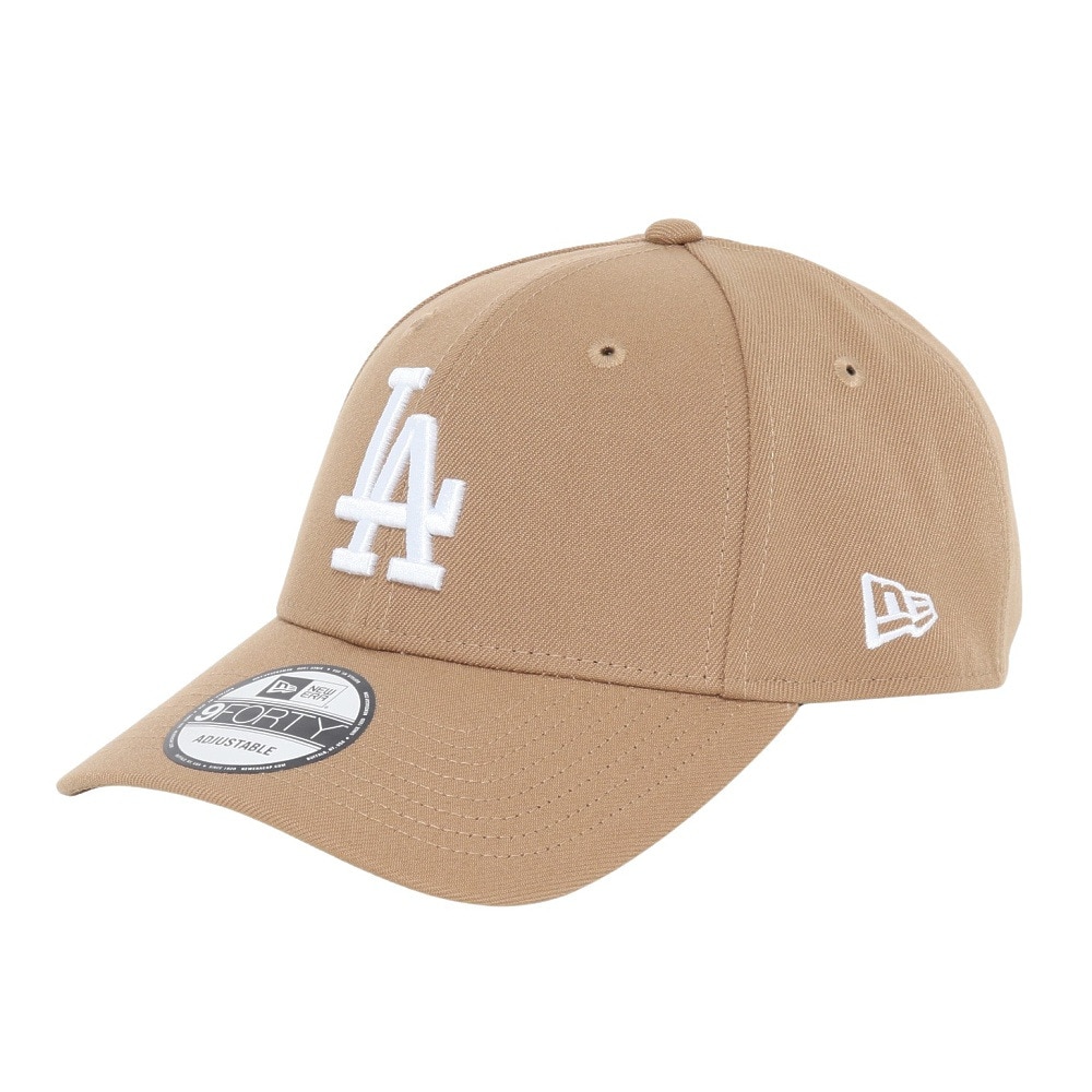 ニューエラ（NEW ERA）（メンズ、レディース）帽子 キャップ 940 ロサンゼルス・ドジャース 茶色 Mサイズ 14667907 シンプル カジュアル おしゃれ 旅行