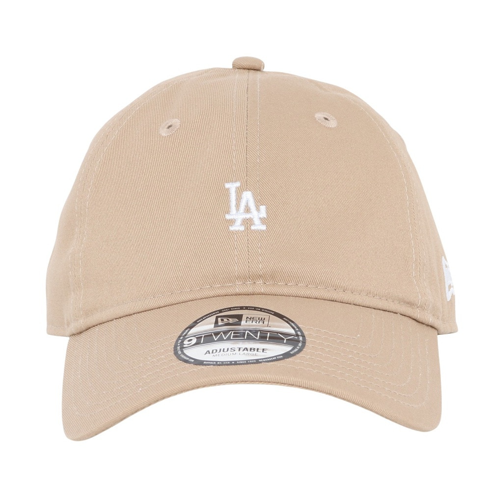 ニューエラ（NEW ERA）（メンズ）帽子 キャップ 920 ミニロゴ ロサンゼルス・ドジャース ベージュ Mサイズ 14668099 シンプル カジュアル 野球 かわいい