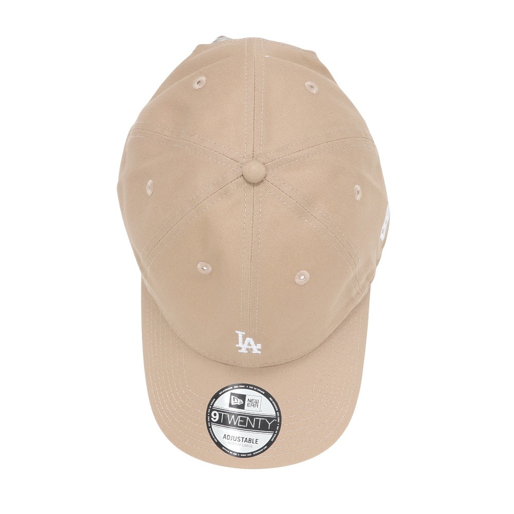 ニューエラ（NEW ERA）（メンズ）帽子 キャップ 920 ミニロゴ ロサンゼルス・ドジャース ベージュ Mサイズ 14668099 シンプル カジュアル 野球 かわいい