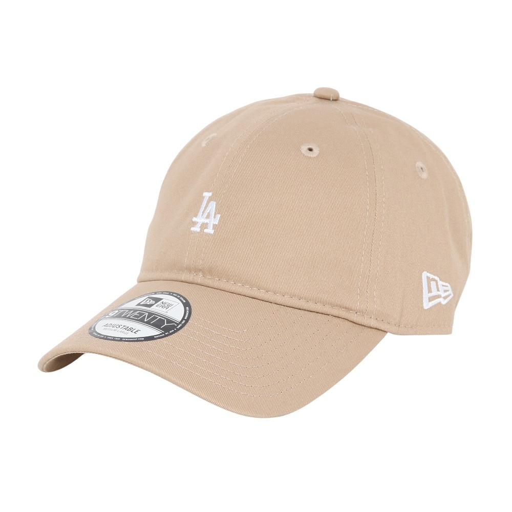 ニューエラ（NEW ERA）（メンズ）帽子 キャップ 920 ミニロゴ ロサンゼルス・ドジャース ベージュ Mサイズ 14668099 シンプル カジュアル 野球 かわいい