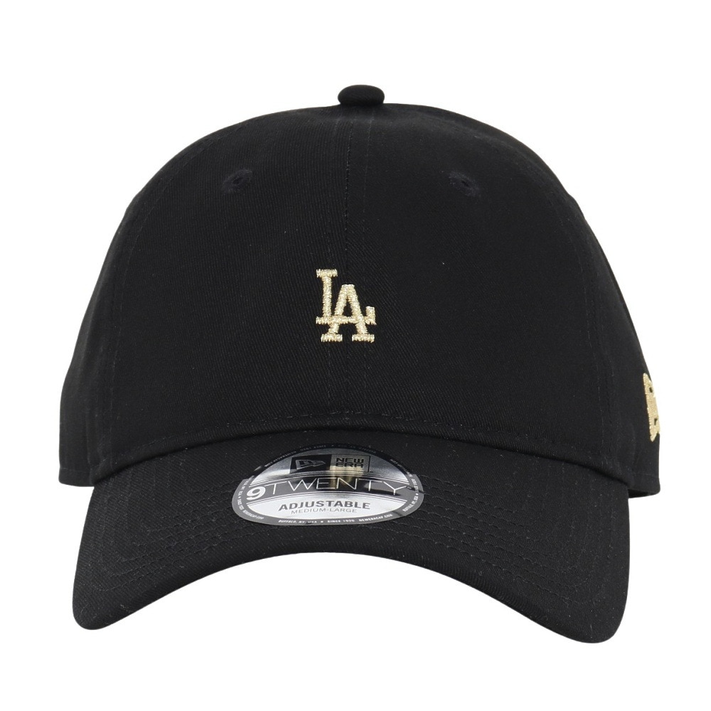 ニューエラ（NEW ERA）（メンズ）帽子 キャップ 920 ミニロゴ ロサンゼルス・ドジャース 黒 Mサイズ 14668100 9 シンプル カジュアル 野球 かわいい