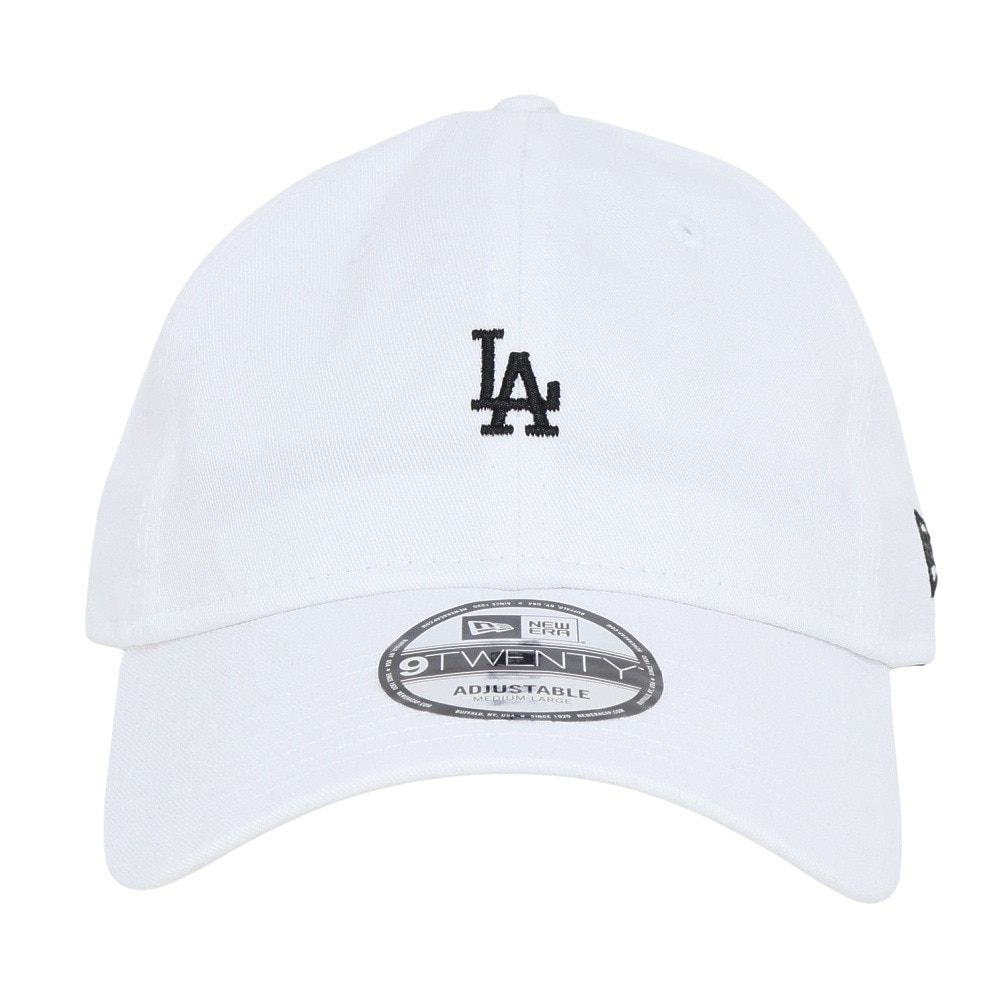 ニューエラ（NEW ERA）（メンズ）帽子 キャップ 920 ミニロゴ ロサンゼルス・ドジャース 白 Mサイズ  14682978 シンプル カジュアル 野球 おしゃれ