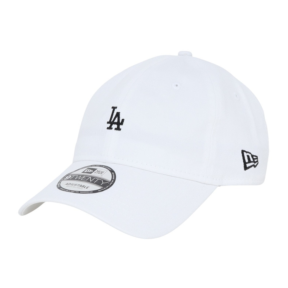 ニューエラ（NEW ERA）（メンズ）帽子 キャップ 920 ミニロゴ ロサンゼルス・ドジャース 白 Mサイズ  14682978 シンプル カジュアル 野球 おしゃれ