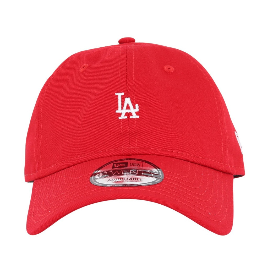ニューエラ（NEW ERA）（メンズ）帽子 キャップ 920 ミニロゴ ロサンゼルス・ドジャース 赤 Mサイズ 14682980 シンプル カジュアル 野球 おしゃれ