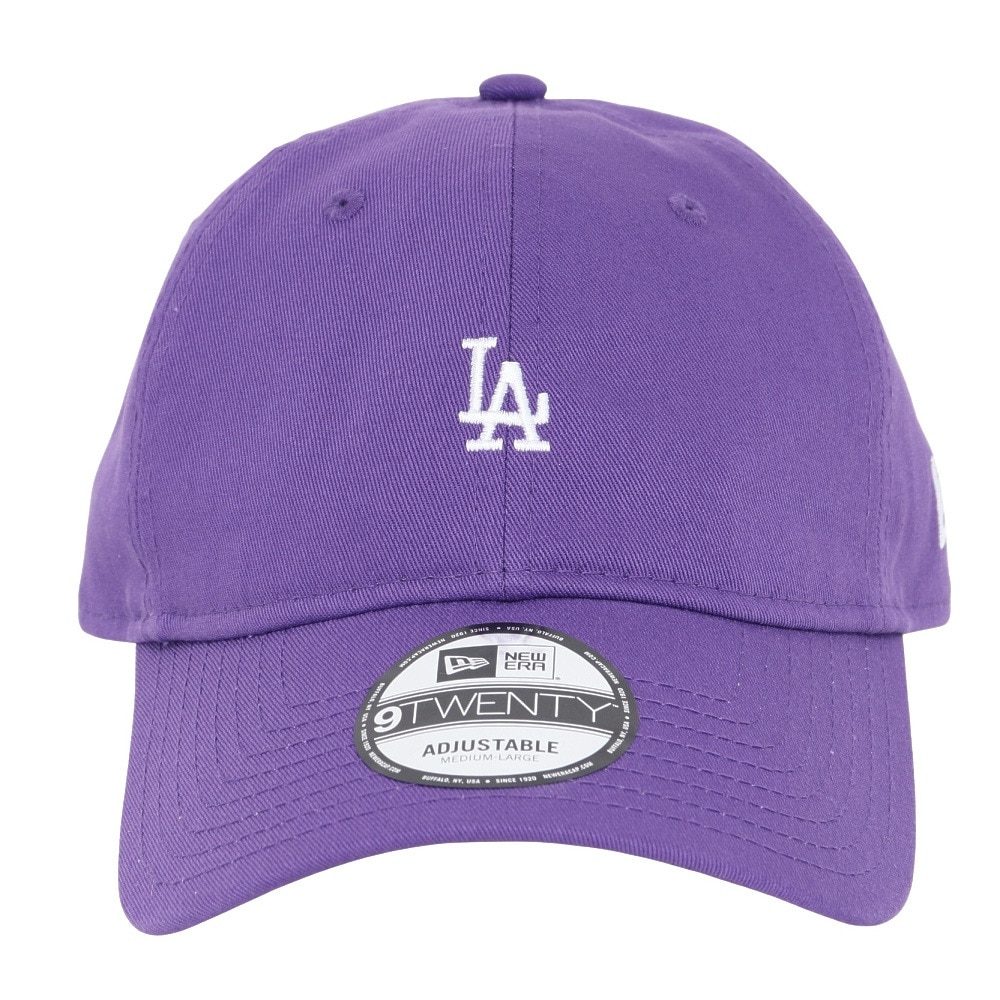ニューエラ（NEW ERA）（メンズ）帽子 キャップ 920 ミニロゴ ロサンゼルス・ドジャース 紫 Mサイズ 14682981 シンプル カジュアル 野球 おしゃれ