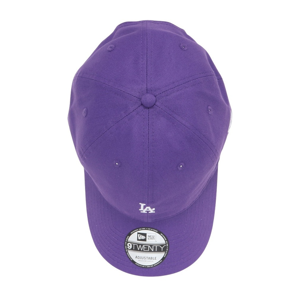 ニューエラ（NEW ERA）（メンズ）帽子 キャップ 920 ミニロゴ ロサンゼルス・ドジャース 紫 Mサイズ 14682981 シンプル カジュアル 野球 おしゃれ