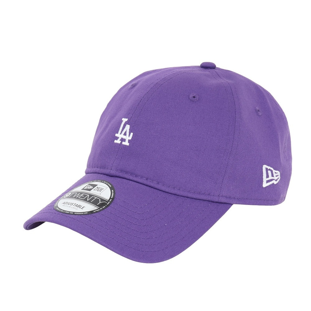 ニューエラ（NEW ERA）（メンズ）帽子 キャップ 920 ミニロゴ ロサンゼルス・ドジャース 紫 Mサイズ 14682981 シンプル カジュアル 野球 おしゃれ