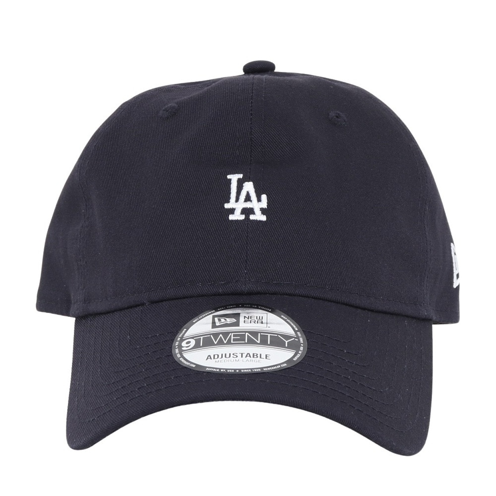 ニューエラ（NEW ERA）（メンズ）帽子 キャップ 920 ミニロゴ ロサンゼルス・ドジャース 紺 Mサイズ 14682983 シンプル カジュアル 野球 おしゃれ