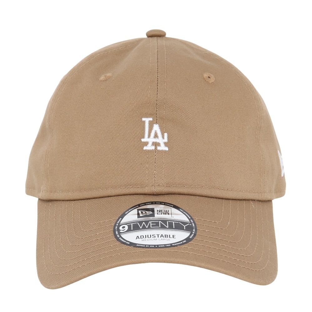 ニューエラ（NEW ERA）（メンズ）帽子 キャップ 920 ミニロゴ ロサンゼルス・ドジャース カーキ Mサイズ 4682985 シンプル カジュアル 野球 おしゃれ