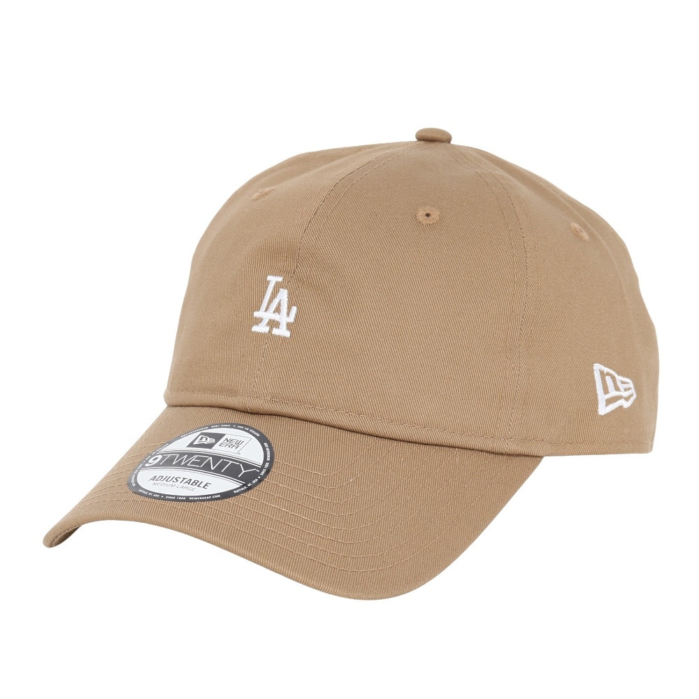 ニューエラ（NEW ERA）（メンズ）帽子 キャップ 920 ミニロゴ ロサンゼルス・ドジャース カーキ Mサイズ 4682985 シンプル カジュアル 野球 おしゃれ