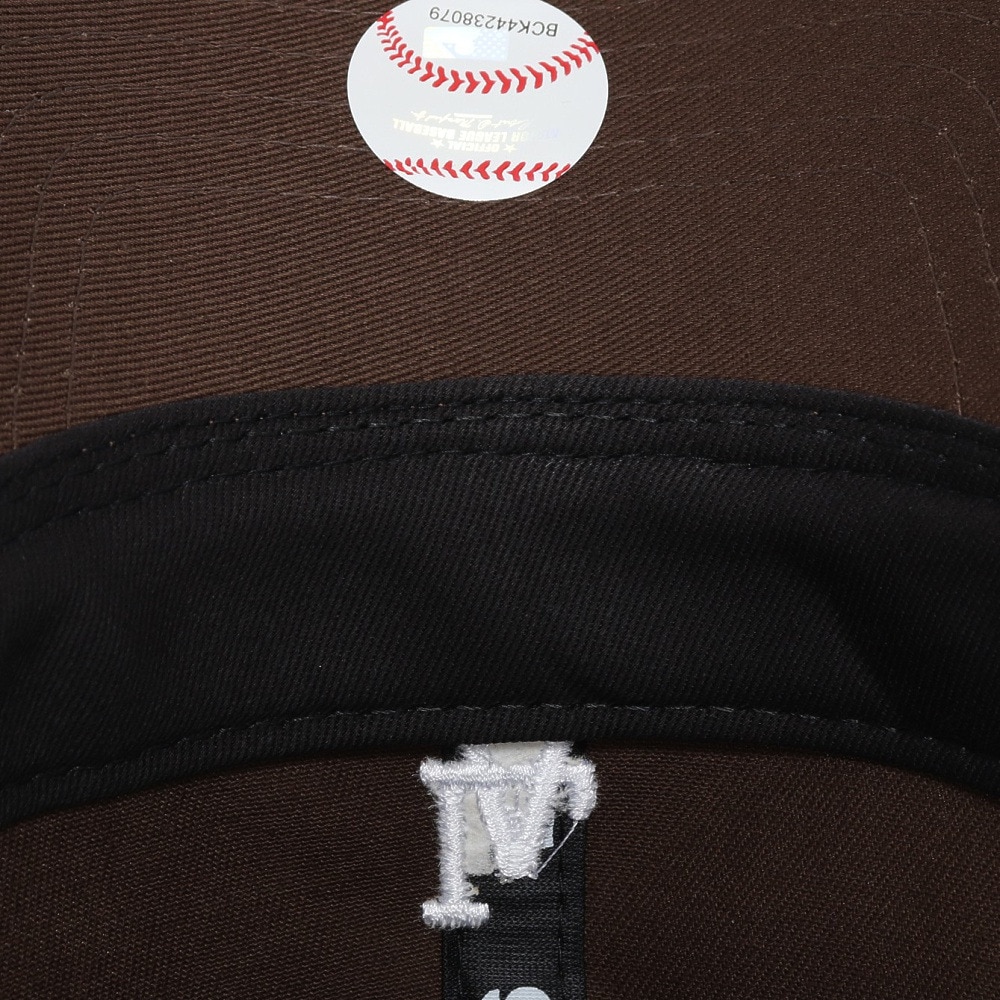ニューエラ（NEW ERA）（メンズ）帽子 キャップ 920 ミニロゴ ロサンゼルス・ドジャース 茶色 Mサイズ 14682987 シンプル カジュアル 野球 おしゃれ