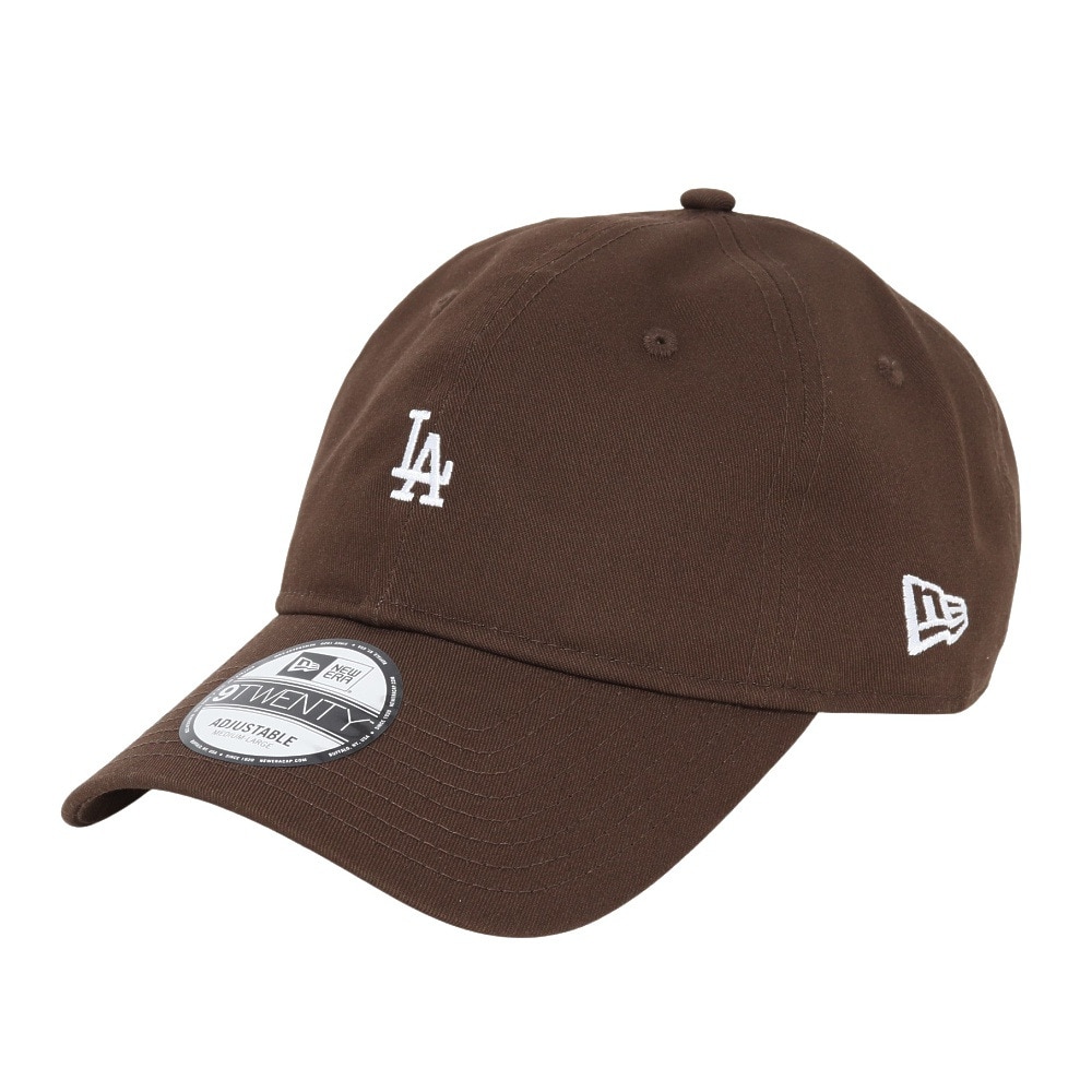 ニューエラ（NEW ERA）（メンズ）帽子 キャップ 920 ミニロゴ ロサンゼルス・ドジャース 茶色 Mサイズ 14682987 シンプル カジュアル 野球 おしゃれ