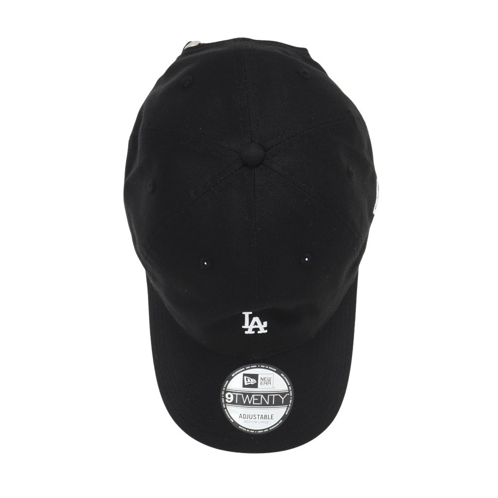 ニューエラ（NEW ERA）（メンズ）帽子 キャップ 920 ミニロゴ ロサンゼルス・ドジャース 黒 Mサイズ 14682988 シンプル カジュアル 野球 おしゃれ