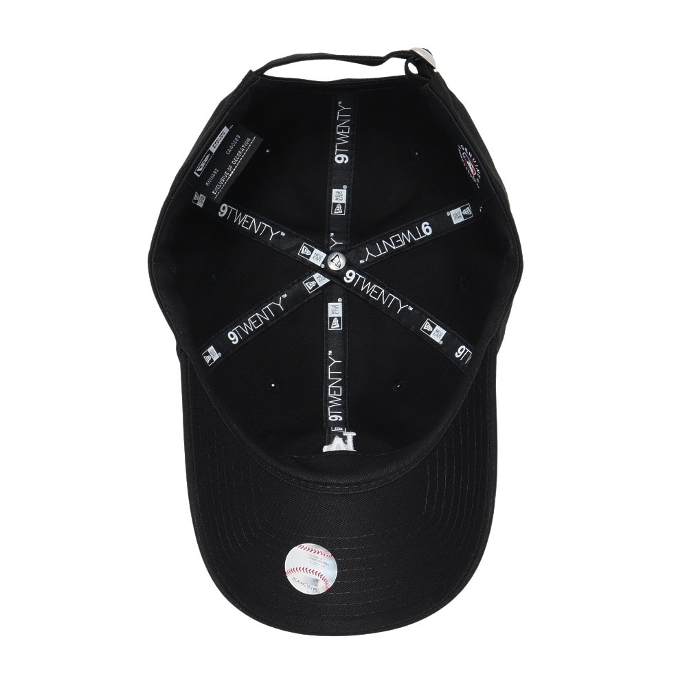 ニューエラ（NEW ERA）（メンズ）帽子 キャップ 920 ミニロゴ ロサンゼルス・ドジャース 黒 Mサイズ 14682988 シンプル カジュアル 野球 おしゃれ