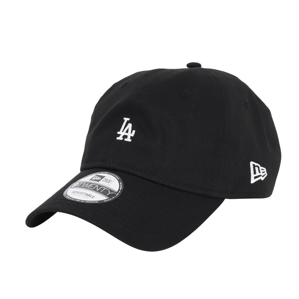 ニューエラ（NEW ERA）（メンズ）帽子 キャップ 920 ミニロゴ ロサンゼルス・ドジャース 黒 Mサイズ 14682988 シンプル カジュアル 野球 おしゃれ