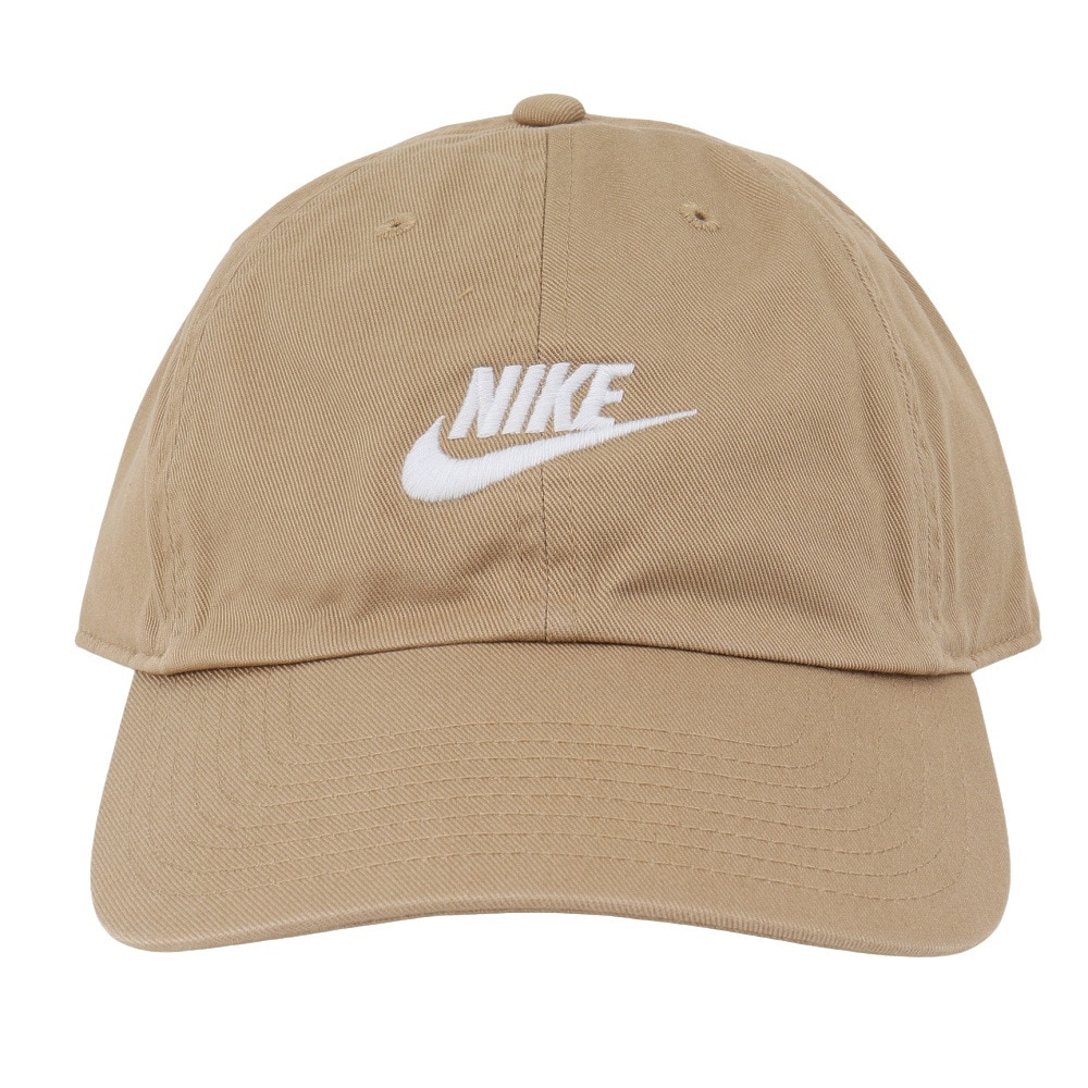 ナイキ（NIKE）（メンズ、レディース）帽子 クラブ アンストラクチャード フューチュラ ウォッシュ キャップ ベージュ 54-59cm FB5368-297 スポーツキャップ