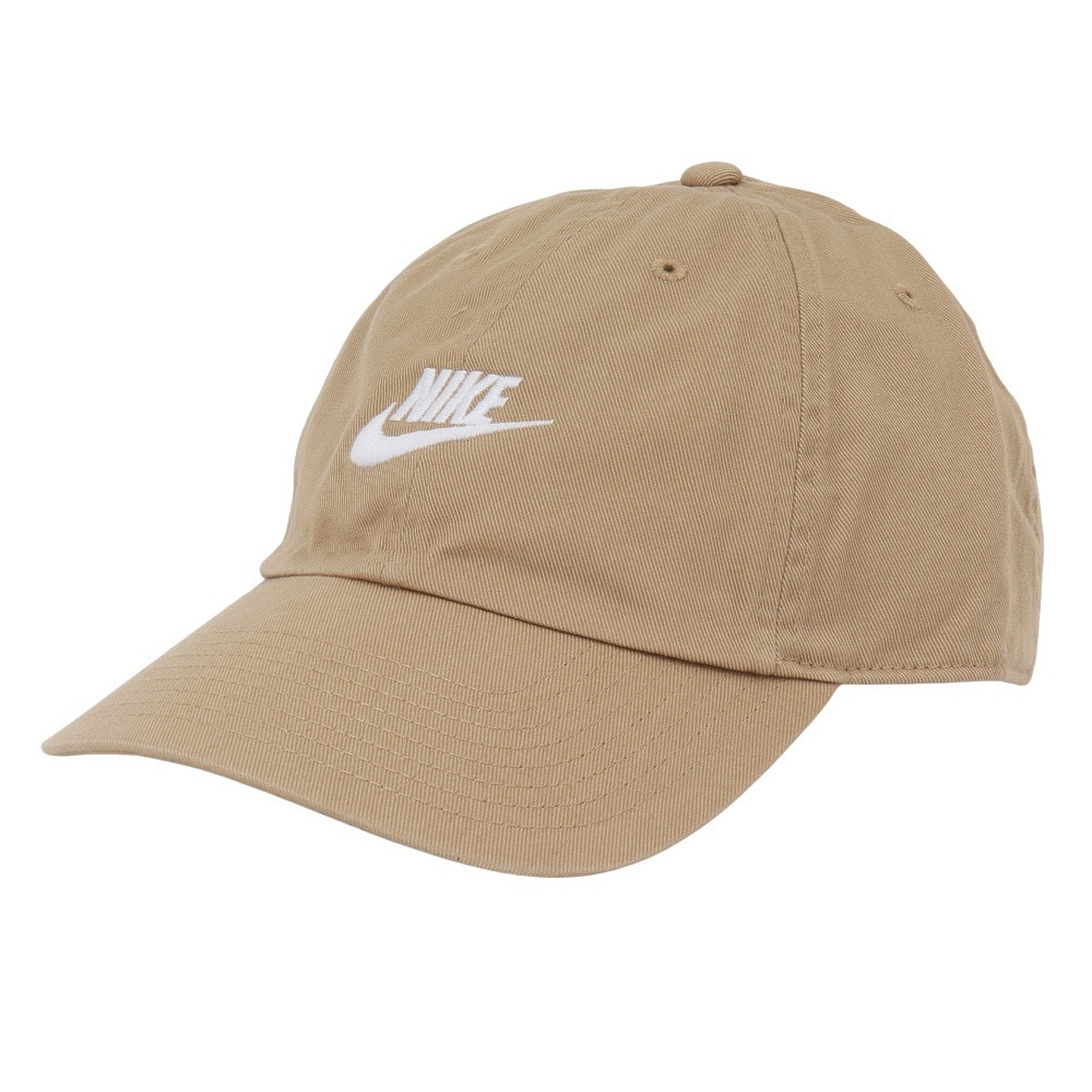 ナイキ（NIKE）（メンズ、レディース）帽子 クラブ アンストラクチャード フューチュラ ウォッシュ キャップ ベージュ 54-59cm FB5368-297 スポーツキャップ