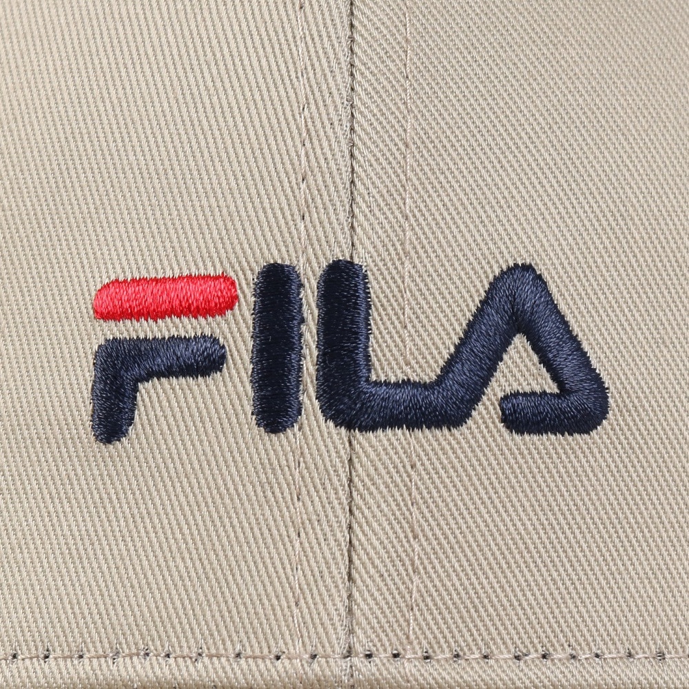 フィラ（FILA）（メンズ、レディース）帽子 TCキャップ ベージュ 24001300193980 手洗い可 吸汗速乾 日焼け対策 日差し対策 お出かけ シンプル ファッション