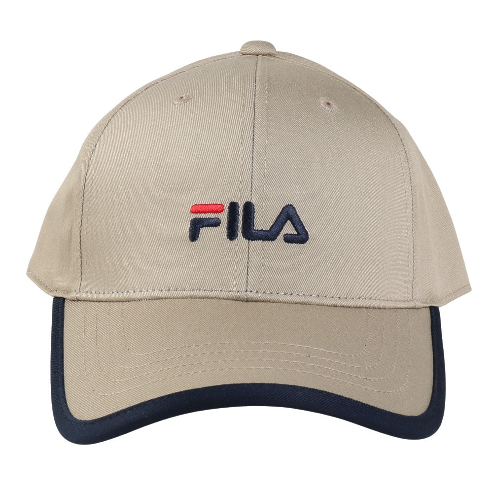 フィラ（FILA）（メンズ、レディース）帽子 TCキャップ ベージュ 24001300193980 手洗い可 吸汗速乾 日焼け対策 日差し対策 お出かけ シンプル ファッション