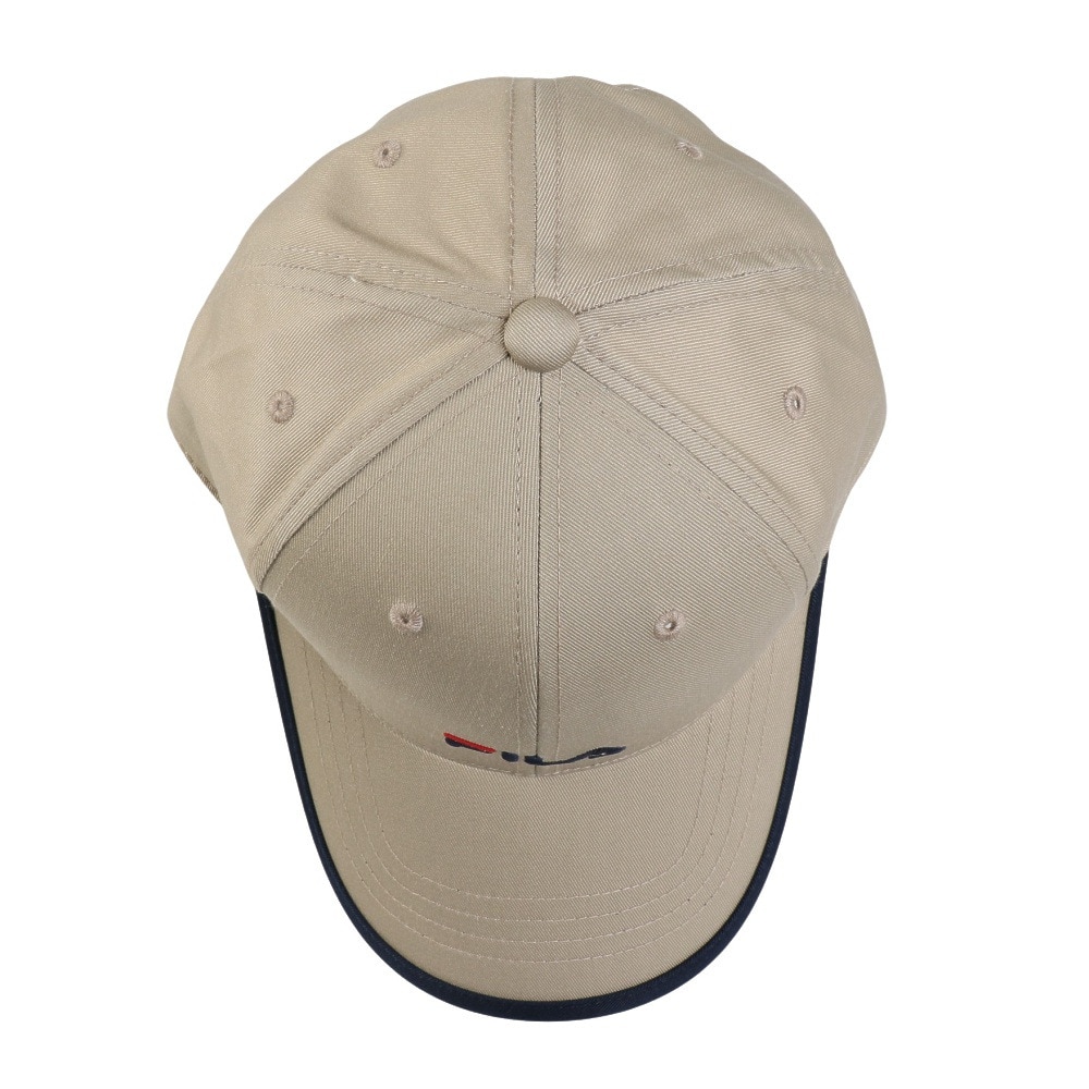 フィラ（FILA）（メンズ、レディース）帽子 TCキャップ ベージュ 24001300193980 手洗い可 吸汗速乾 日焼け対策 日差し対策 お出かけ シンプル ファッション