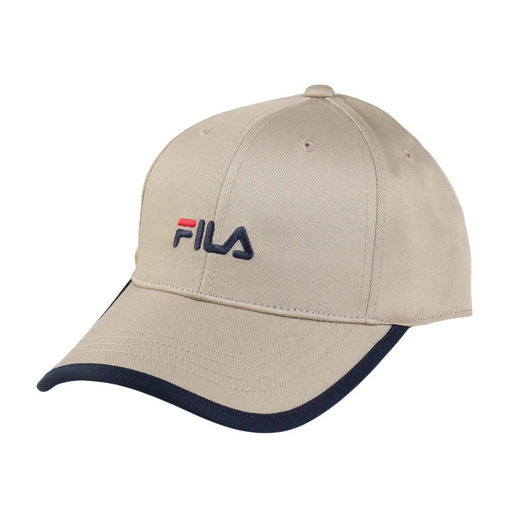 フィラ（FILA）（メンズ、レディース）帽子 TCキャップ ベージュ 24001300193980 手洗い可 吸汗速乾 日焼け対策 日差し対策 お出かけ シンプル ファッション
