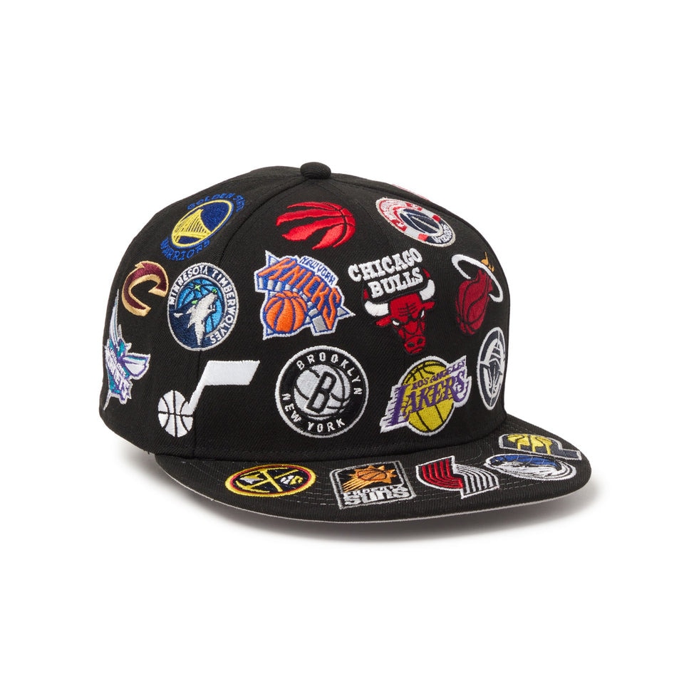 ニューエラ（NEW ERA）（メンズ、レディース）9FIFTY Team Logo Allover NBA キャップ 14667798