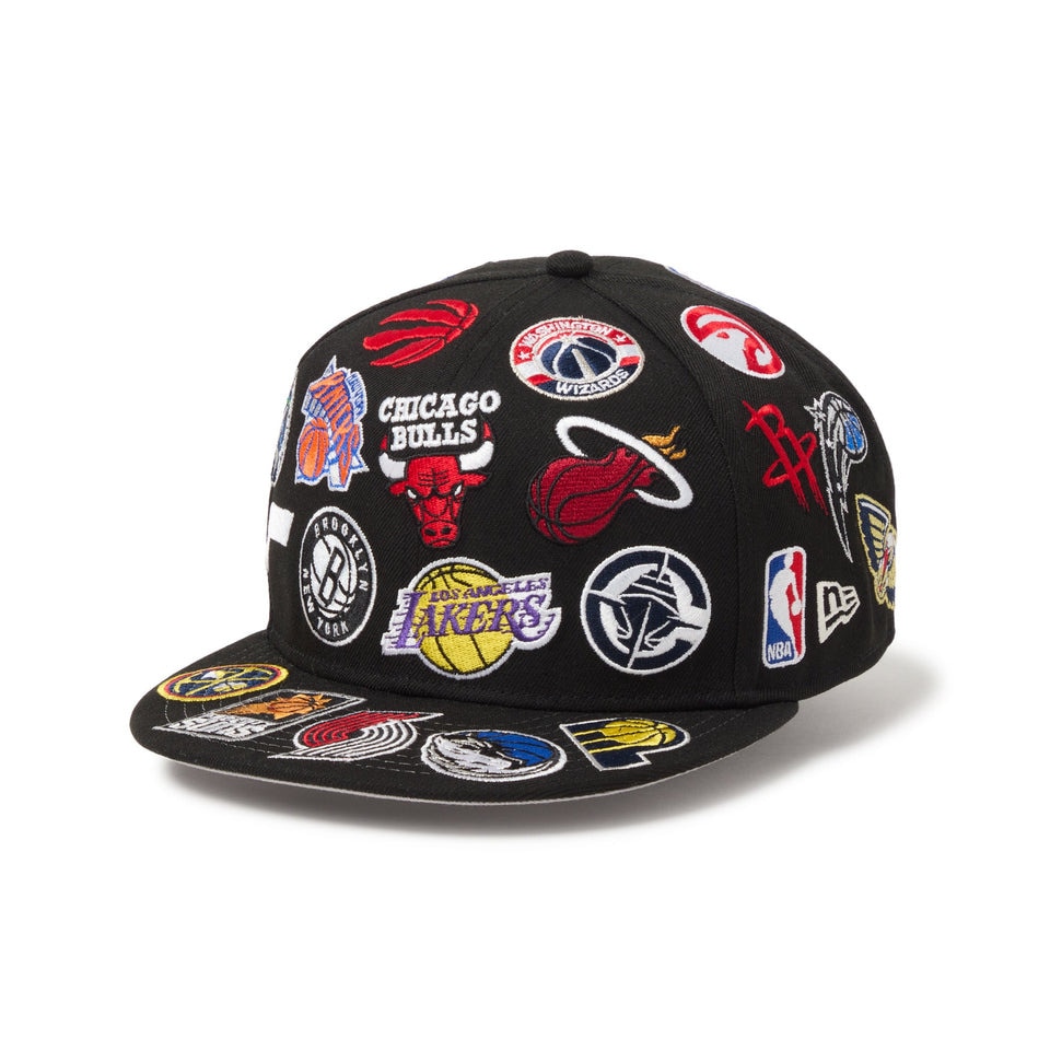 ニューエラ（NEW ERA）（メンズ、レディース）9FIFTY Team Logo Allover NBA キャップ 14667798