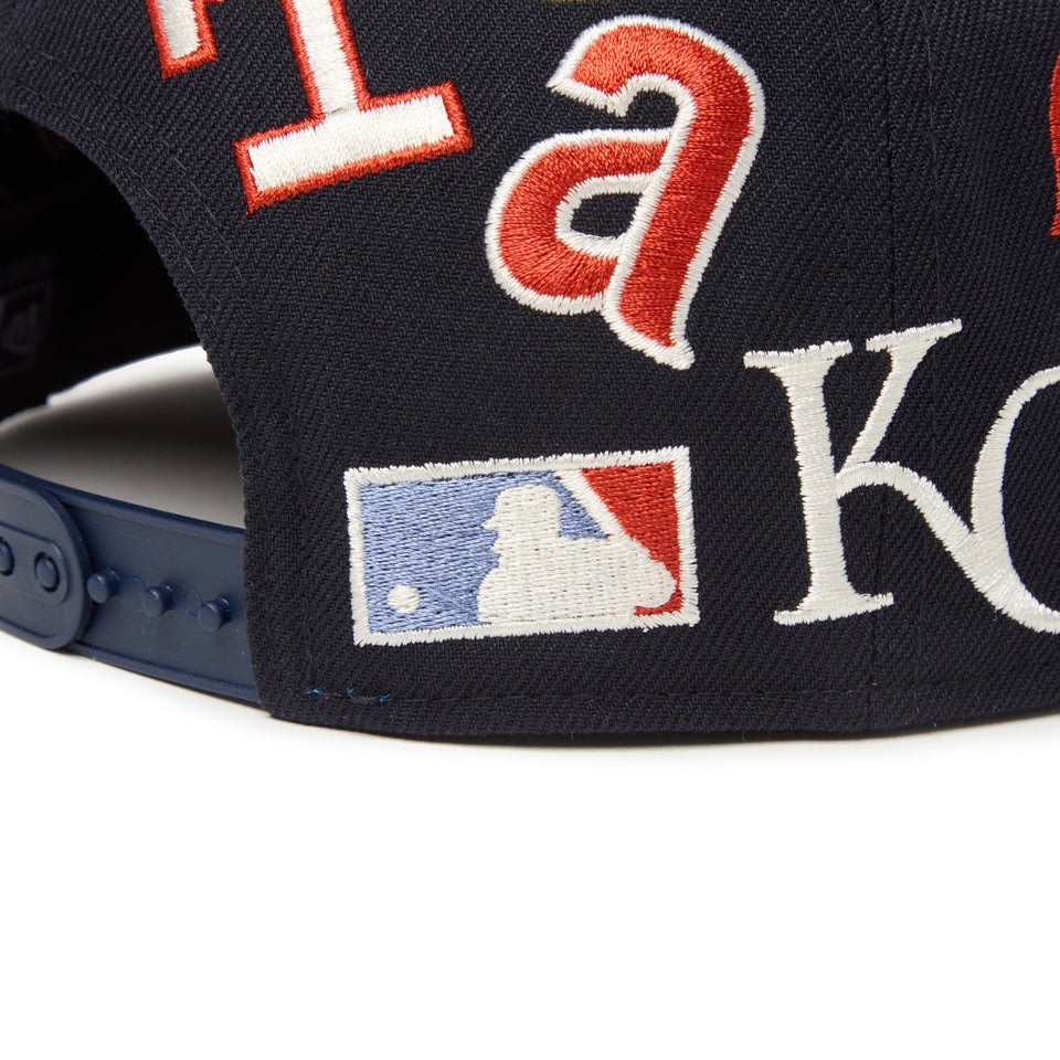 ニューエラ（NEW ERA）（メンズ、レディース）帽子 9FIFTY Team Logo Allover MLB キャップ 紺 ネイビー S-Mサイズ 14667799