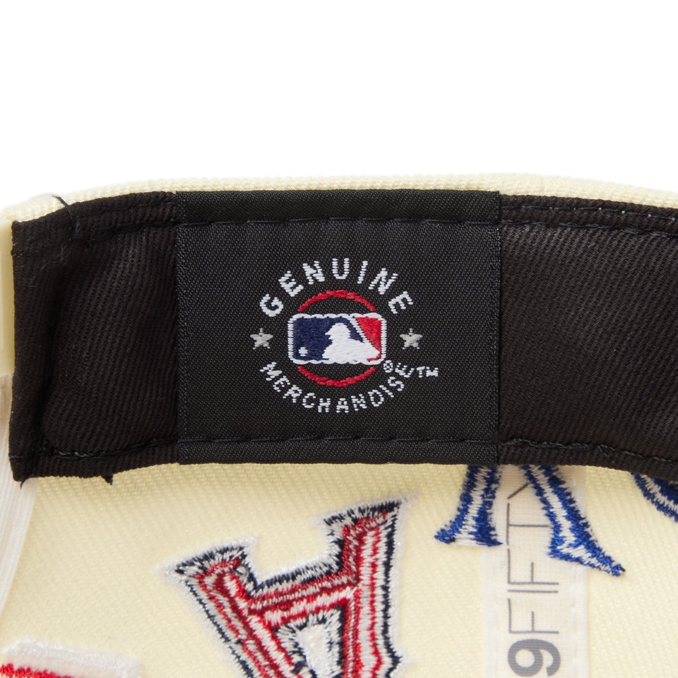 ニューエラ（NEW ERA）（メンズ、レディース）帽子 9FIFTY Team Logo Allover MLB キャップ ベージュ S-Mサイズ 14667804