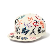 (メンズ、レディース)帽子 9FIFTY Team Logo Allover MLB キャップ ベージュ S-Mサイズ 14667804