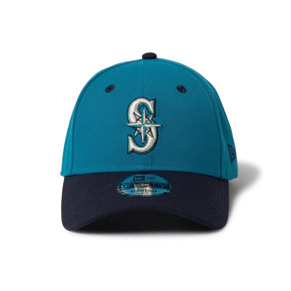 ニューエラ（NEW ERA）（メンズ、レディース）キャップ 9FORTY 2-Tone Woven Label シアトル・マリナーズ シャークティール 青 56-60cm 14667824